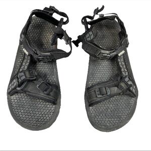 Teva Men’s Size 11 Sandals Strappy Black 6806 Spider Rubber #3996